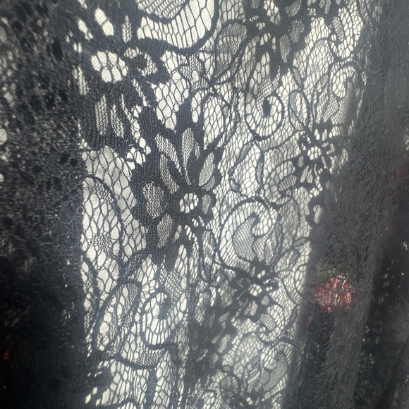 The Line of Style | Lace Cardigan With Rose Stitch Detail - Picture 12 of 12